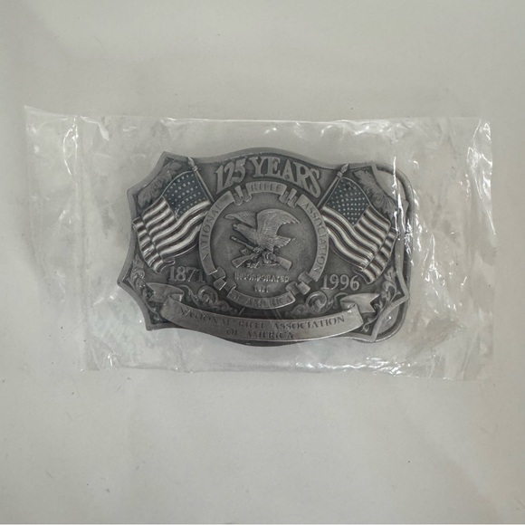 NEW Vintage 1996 NRA Belt Buckle National Rifle Association Of America 125 Years - Picture 1 of 8